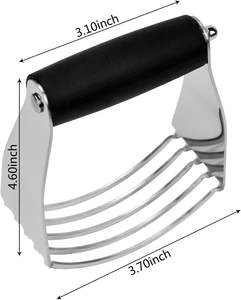 Robot culinaire manuel en acier inoxydable pour la maison et la cuisine, outil de pâtisserie, mélangeur à pâte à pain - Product Image 2