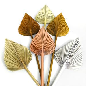 ของตกแต่งงานแต่งงาน UKIQUEEN ใบปาล์มแห้งธรรมชาติสีทองขนาดเล็กสำหรับตกแต่งงานปาร์ตี้ - Product Image 5