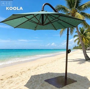 Sombrilla de Patio Comercial de 13 pies, Tipo Cantilever, de Acero Resistente, Parasol Exterior con Protección UV e Impermeable para Terraza de Hotel - Product Image 1