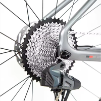 Vélo de gravier en fibre de carbone GRAVEL-X, 13 vitesses, pédale ordinaire, cadre rigide, double frein à disque, roues en aluminium, vélo de course, vélo de ville, tout-terrain