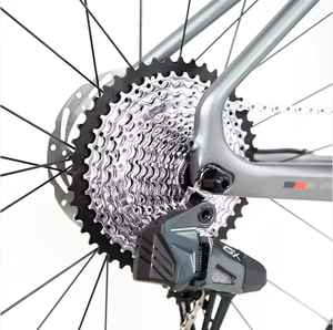 Bicicleta de Gravel GRAVEL-X de Fibra de Carbono, 13 Velocidades, Pedales Ordinarios, Cuadro Rígido, Frenos de Disco Dobles, Ruedas de Aluminio, Bicicleta Urbana de Carreras Todoterreno - Product Image 4