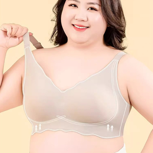 最畅销大码内衣女式工厂批发薄款红色文胸46码无钢圈聚拢大码文胸适合胖女士 - Product Image 2