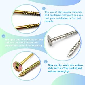 สกรูไม้คุณภาพพรีเมียมสำหรับงานไม้ภายนอก - Product Image 1