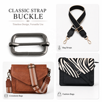 Accessoires de Sangle Réglable à Boucle Coulissante en Tissu, Sans Nickel, Robuste et Sûr, pour Sac à Main et Sac – Fourniture Directe Usine
