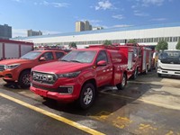 Petit camion de pompiers de brume de l'eau de collecte de Foton 4x4, camion de pompiers de collecte