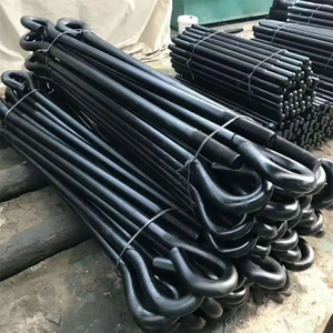 Boulons de fondation à crochet de type L Filetage UNC oxyde noir Boulon d'ancrage chimique en béton en forme de J à haute résistance - Product Image 4