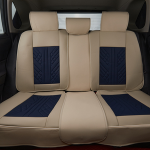 Housses de siège de voiture universelles en cuir PU bleu, ensemble complet, sur mesure pour sièges de luxe Pantakip <span class=keywords><strong>Sa</strong></span> Upuan Cubre Asientos - Product Image 4