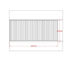 Cancelli a traliccio esterni di sicurezza della porta d'ingresso dei grandi magazzini interni ed esterni - Product Image 5