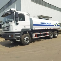 Camion arroseur diesel SHACMAN 6x4 à 10-12 vitesses pour l'aménagement paysager, l'irrigation, la suppression de la poussière dans les mines et l'entretien routier
