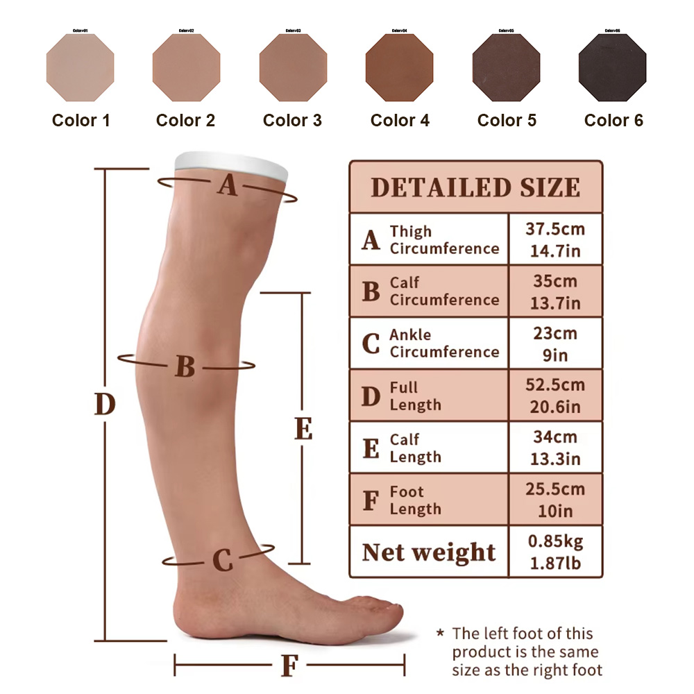 Couleur du pied gauche# 02