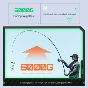 ชุดคันเบ็ดตก<span class=keywords><strong>ปลา</strong></span>ทะเล<span class=keywords><strong>ครีบ</strong></span>ดำแบบเต็มอุปกรณ์เสริมสำหรับหล่อยาววัสดุคาร์บอนพิเศษสำหรับตกปลาด้านล่าง<span class=keywords><strong>ปลา</strong></span><span class=keywords><strong>คา</strong></span><span class=keywords><strong>ร์</strong></span>พสีเงิน EVA - Product Image 2