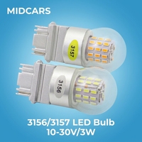 Ampoule LED T25 3157 3156 CK 3W 10-30V 6000K 360 °   Feux de recul pour voiture, camion, SUV, plug and play