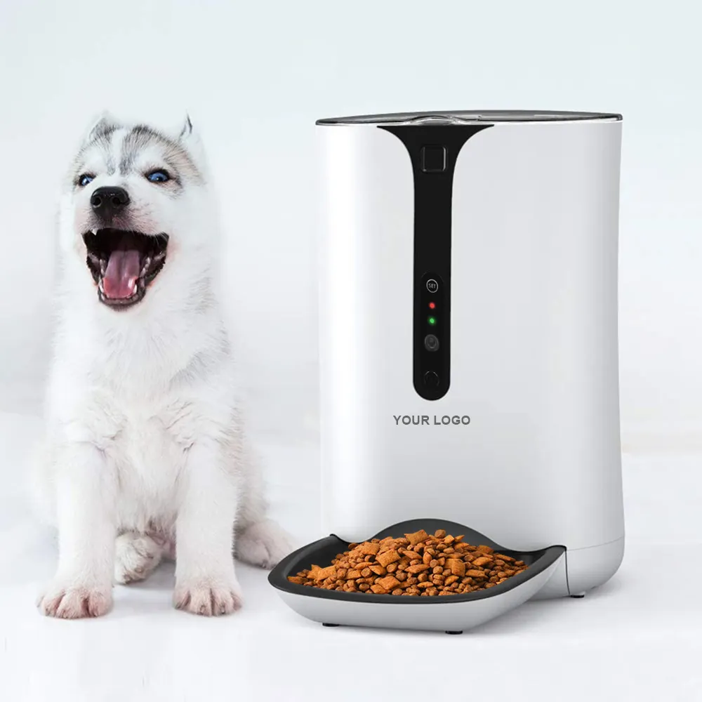 Amazon Best Sellers Gato Alimentador Automático de Bateria Operado Câmera Inteligente Alimentador Automático Para Animais Alimentador Para Animais de Estimação