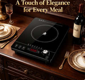 Table de cuisson à induction à double bouton tactile, 2200W, bobine CCA simple, 7 fonctions, cuisinière électrique domestique – Offre Spéciale - Product Image 2