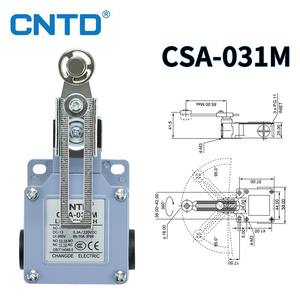 Interruptor de Límite Micro Eléctrico CNTD Changde CSA-031M, Puerta de Seguridad con Rodillo Ajustable, con 10A Máx. Corriente - Product Image 4