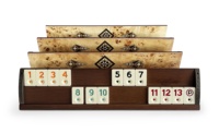 Helena Wood Art Kardelen El Yapımı Özelleştirilebilir Ahşap Rummy Seti Mozaik İşlemeli Mazel Okey Oyunu Rummy Küp Seti Karo Rummy Oyunu