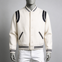 Blouson universitaire personnalisé en laine et cuir véritable, épais, style baseball, pour hommes et femmes, manteau bomber, streetwear, vêtement d'extérieur