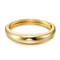 Nouveauté Bracelet jonc en alliage de zinc couleur unie sur mesure pour femmes Bijoux minimalistes Vente en gros