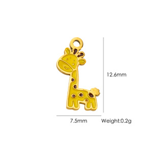 <span class=keywords><strong>Meteor</strong></span> arc-en-ciel pastèque Cactus citrouille goutte d'huile bricolage accessoires faits à la main pendentif en acier inoxydable - Product Image 6