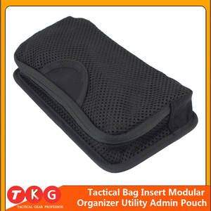 Tactical Breathable Admin Pouch Mesh Pocket Modular Organizer Utility Insert <b>Bags</b> Fastened by Hook Made of Durable Polyester - Product Image 3