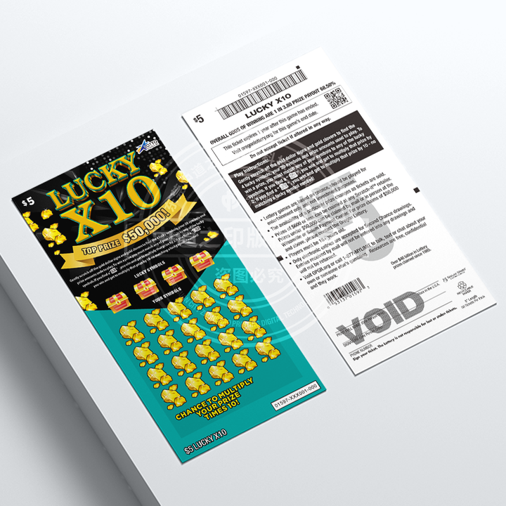 Customizable Lottery Scratch Cards Printed Scratch-off Tickets Anti ...