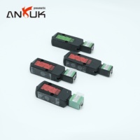 Vanne solénoïde ANRUK EF8320 DC12V 1/2" BSP 5 ports 2 positions avec commande manuelle pour équipement médical