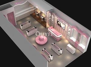 Nhà Thiết Kế Chuyên Nghiệp Tùy Chỉnh Mỹ Phẩm Đồ Nội Thất, Thép Không Gỉ Cửa Hàng Bán Lẻ Phù Hợp - Product Image 3