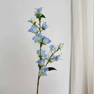 Flores de campana de <span class=keywords><strong>Campanula</strong></span> de seda Artificial realista de tallo largo de alta calidad para decoración de boda Floral Natural recién llegado - Product Image 5