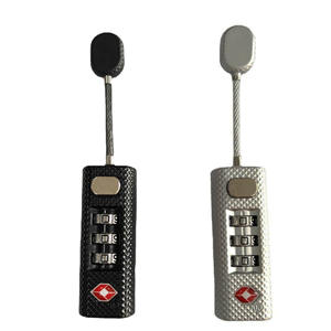 Candado Pequeño Portátil con <span class=keywords><strong>Cable</strong></span> de Acero TSA Customs <span class=keywords><strong>Lock</strong></span>, Candado de Combinación Antirrobo, Candado para Equipaje - Product Image 6