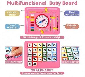 New Design Montessori Felt Busy Board Backpack for Girls Sensory Toys Felt Quiet Book for <b>Toddlers</b> Felt Busy Book - Product Image 6