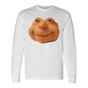Camiseta de manga larga con diseño de meme facial para disfraz de Halloween, talla adulta, unisex, diseño divertido - Product Image 1