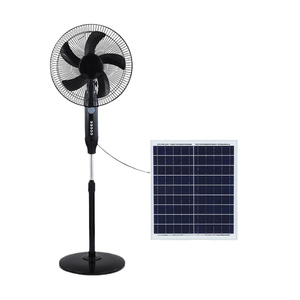 Bán Hot 12V AC DC tầng Powered điện làm mát thường vụ có thể sạc lại năng lượng mặt trời bệ fan với panel năng lượng mặt trời Set cho nhà - Product Image 3