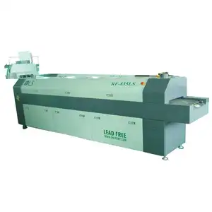 Udara Panas Murah Oven Reflow SMT 6 Zona, Profil Oven Reflow Bekas untuk Mesin Pemasangan Pcb