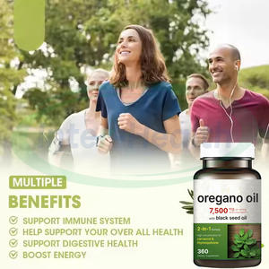 Cápsulas de aceite de orégano salvaje Ausreson, suplementos orgánicos naturales inmunes, aceite de orégano 300 de orégano con cápsula de aceite de semilla negra - Product Image 2
