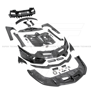 Kits de carrosserie en Fiber de carbone demi-Style SVJ pour <span class=keywords><strong>Lambo</strong></span> Aventador Lp720 Lp700 Lp750 2011-2015 capot de jupe latérale de pare-chocs avant arrière - Product Image 1