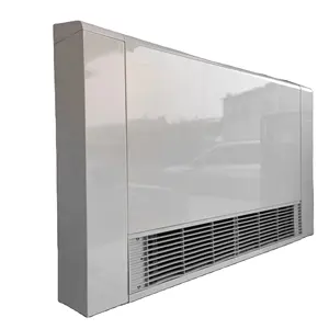 2024 New BLDC motor 190-250V chilled water hydronic exposed ultra-thin floor standing fcu fan coil unit for heating and cooling
