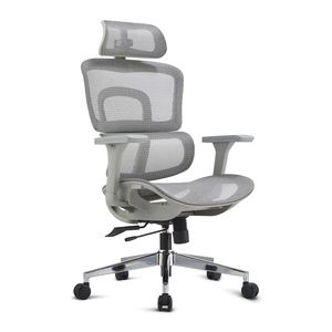 ที่วางแขนพนักพิง2D สูงเก้าอี้สำนักงานปรับเอนได้ตามหลักสรีรศาสตร์พร้อมพนักพิงศีรษะ - Product Image 4