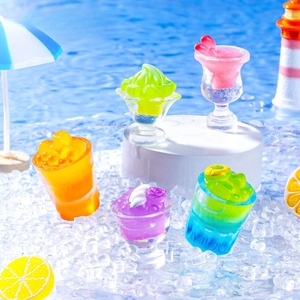 Danh sách mới thu nhỏ mùa hè màu sắc đồ uống 3D nhựa microlandscraft DIY Nhựa Thủ công mỹ nghệ khuôn quyến rũ nhựa cho trang trí - Product Image 2