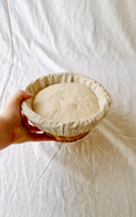 Panier à pain rond Willow servant des paniers ovales tissés panier d'épreuvage au levain en osier avec doublure amovible
