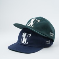 Casquette 6 panneaux non structurée 100 % coton Yukaihe, casquette snapback bleu marine à visière plate avec dessous de visière vert