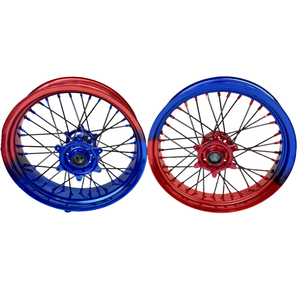 Nouvelles jantes Supermoto en alliage d'aluminium 7116-T6 à 36 rayons de 17 pouces pour YZ250 <span class=keywords><strong>YZ</strong></span> <span class=keywords><strong>125</strong></span>, jeu de jantes de moto personnalisées - Product Image 3