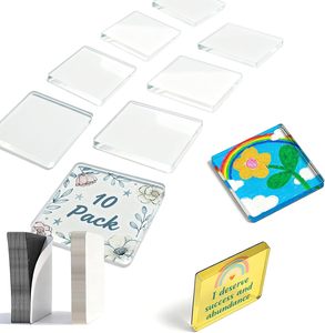 Marco de <span class=keywords><strong>Fotos</strong></span> Acrílico para Decoración, Forma Cuadrada, Personalizable, con Inserto para Foto, Imán Transparente para Refrigerador - Product Image 2