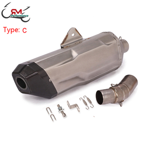 Kit d'échappement Slip-on pour moto, Tube de liaison central 51mm, silencieux d'échappement pour <span class=keywords><strong>BMW</strong></span> <span class=keywords><strong>R1250R</strong></span>/RS/RT/GS R1250GS ADV 2019 2020 - Product Image 5