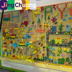 ของเล่นติดผนังแบบต่างๆ รุ่นเรียบง่าย สำหรับเด็กอนุบาล ใช้ในพื้นที่ทางเดิน สร้างรูปทรงต่างๆ บนผนัง  กระดานติดผนังสำหรับการเรียนรู้ในวัยเริ่มต้น - Product Image 1