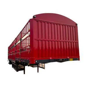 High Quality 3 Axles 4 Axles 40tons Side Wall Fence Cargo Semi Trailer Company in Shandong Cargo Truck Sale