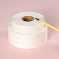Autocollant rond transparent brillant en vinyle PP vierge pour enveloppes, boîtes en papier, sacs et emballages cadeaux