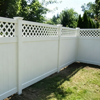 Clôture en vinyle PVC écologique Fentech sans entretien, protection UV, pour balcons et jardins, 6 pieds
