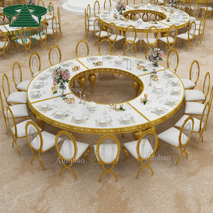 Đảng bảng bán buôn MDF Top S hình dạng Hoàng Gia nửa mặt trăng bàn đám cưới - Product Image 6