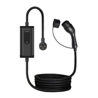 Chargeur EV Type2 Câble de charge pour véhicule électrique 7kw 3.5kw 11kw 5M Câble courant réglable 32A 16A Chargeur EV portable