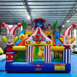 Château gonflable en PVC, équipement de parc de trampolines gonflables, conçu professionnellement, adapté aux parcs de trampolines - Product Image 4